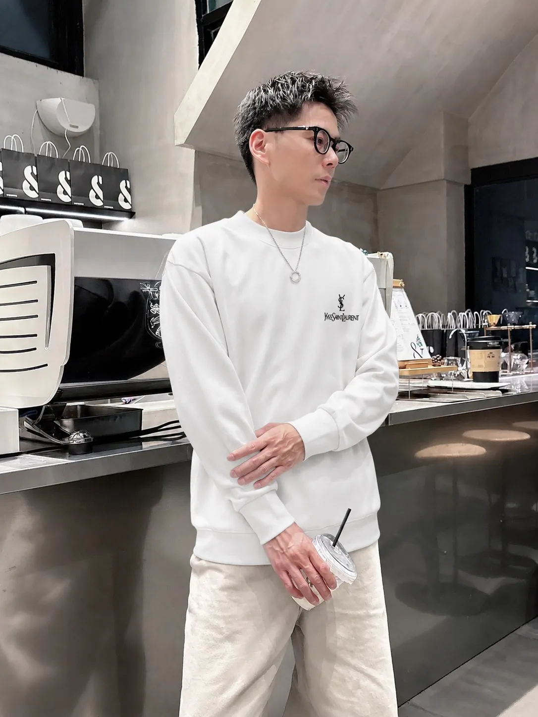 Sain* Lauren* logo 《 》 380 ， ， Same Style ， : Black White Coffee Brown Size：S（90-130 ） M（125-140 ） L（135-155 ） XL（155-175 ） XXL（175-200 ）